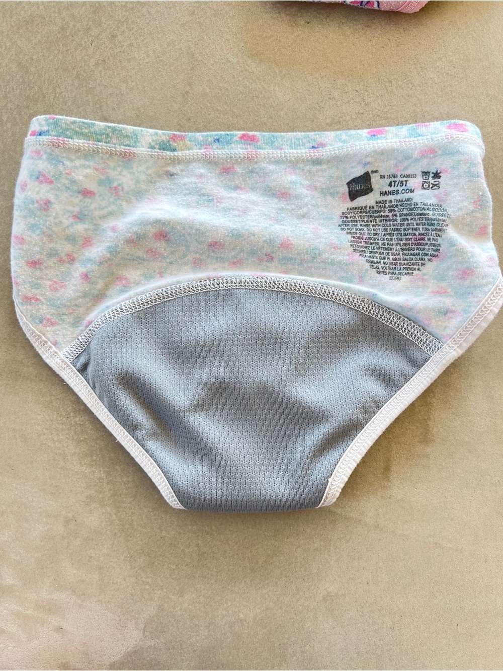 Hanes Toddler Girls' Potty Trainer Briefs Underwear, 4-Pack, 4-5T - Picture 9 of 11